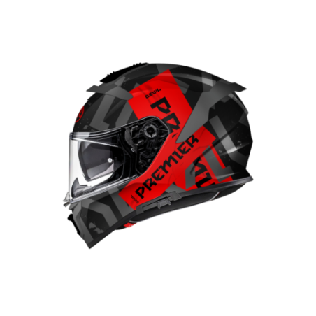 Casco Integrale Premier Devil Grafica TP Nero Titanio Nero Opaco | Motorsportstore