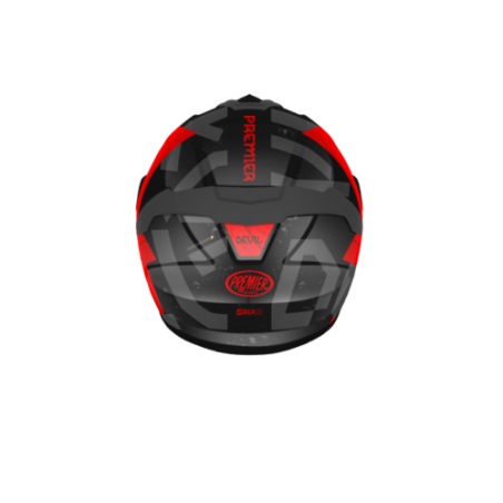 Casco Integrale Premier Devil Grafica TP Nero Titanio Nero Opaco | Motorsportstore