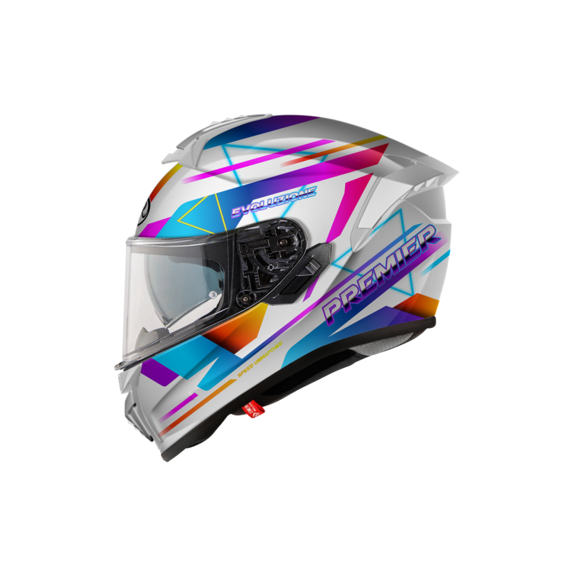 Casco Integrale Premier Evoluzione Grafica RT Bianco | Motorsportstore