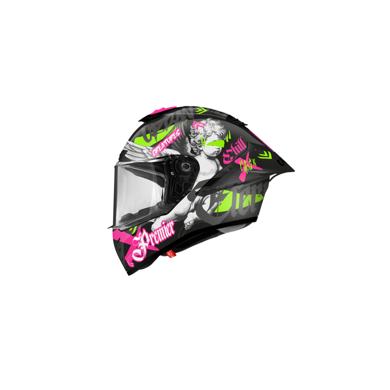 Casco Integrale Premier Monza Evo Grafica HA Grafica 16 Nero Opaco | Motorsportstore