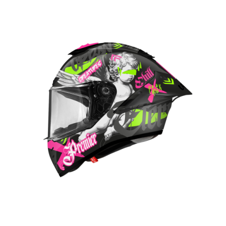 Casco Integrale Premier Monza Evo Grafica HA Grafica 16 Nero Opaco | Motorsportstore