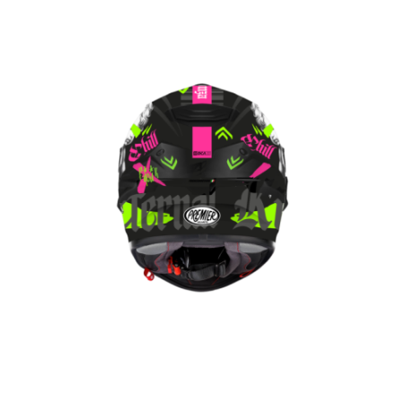 Casco Integrale Premier Monza Evo Grafica HA Grafica 16 Nero Opaco | Motorsportstore