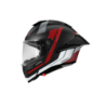 Casco Integrale Premier Monza Evo Grafica KS Bianco Rosso Nero Opaco | Motorsportstore