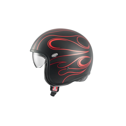 Casco Jet Premier Vintage Grafica FR Rosso Cromato | Motorsportstore
