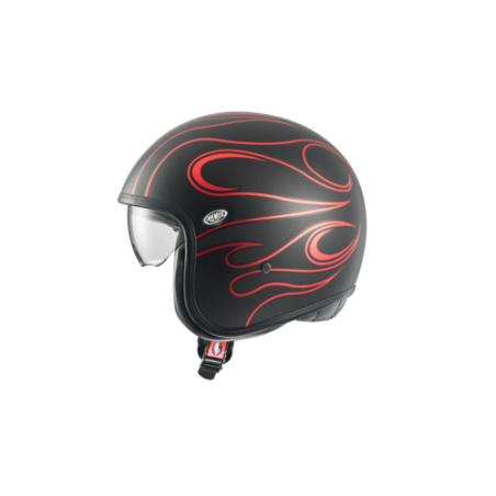 Casco Jet Premier Vintage Grafica FR Rosso Cromato | Motorsportstore