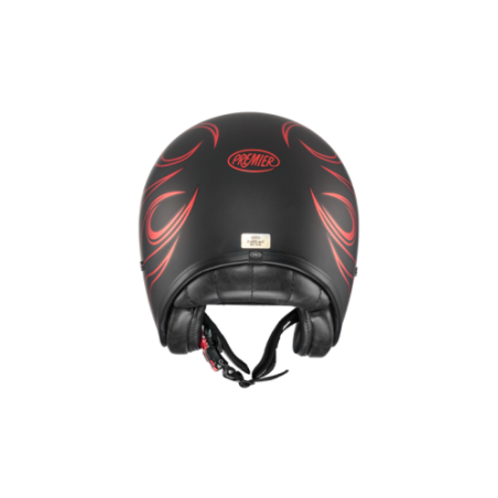 Casco Jet Premier Vintage Grafica FR Rosso Cromato | Motorsportstore