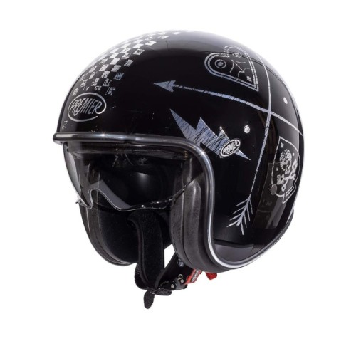 Casco Jet Premier Vintage Nx Argento Cromato | Motorsportstore