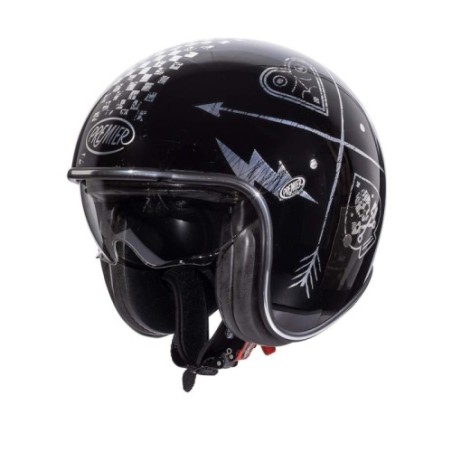 Casco Jet Premier Vintage Nx Argento Cromato | Motorsportstore