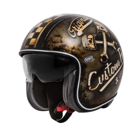 Casco Jet Premier Vintage Grafica OP Nero Opaco | Motorsportstore