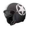 Casco Jet Premier Vintage Grafica STAR Nero Opaco | Motorsportstore