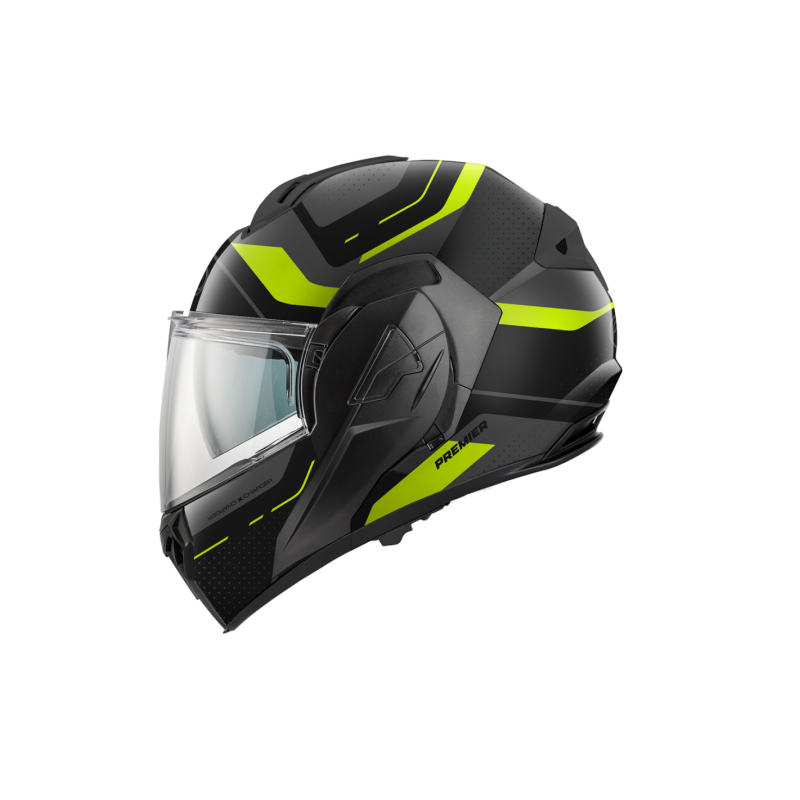 Casco Modulare Premier X-Charger Grafica JU Nero Titanio Nero Opaco | Motorsportstore