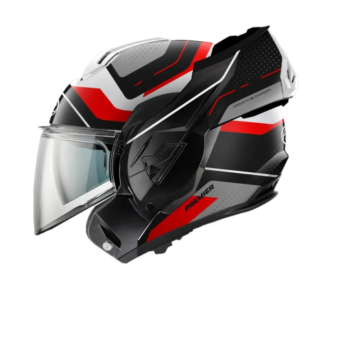 Casco Modulare Premier X-Charger Grafica JU Bianco Nero Opaco | Motorsportstore