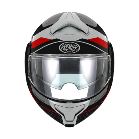 Casco Modulare Premier X-Charger Grafica JU Bianco Nero Opaco | Motorsportstore