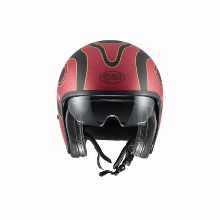 Casco Jet Premier Vintage Grafica FR Carbonio/Nero Nero Opaco | Motorsportstore