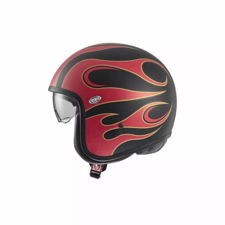 Casco Jet Premier Vintage Grafica FR Carbonio/Nero Nero Opaco | Motorsportstore