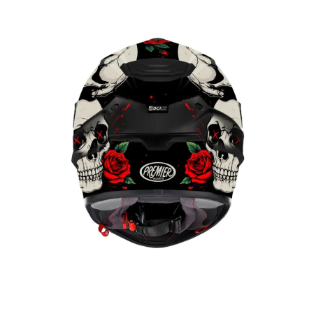 Casco Integrale Premier Monza Evo Grafica RO Bianco Rosso Nero Opaco | Motorsportstore