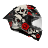 Casco Integrale Premier Monza Evo Grafica RO Bianco Rosso Nero Opaco | Motorsportstore