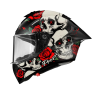 Casco Integrale Premier Monza Evo Grafica RO Bianco Rosso Nero Opaco | Motorsportstore