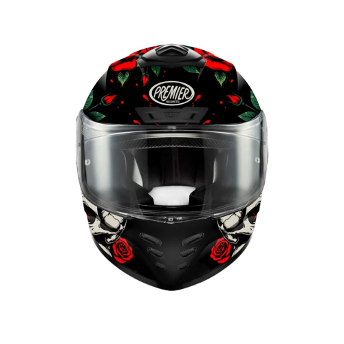 Casco Integrale Premier Monza Evo Grafica RO Bianco Rosso Nero Opaco | Motorsportstore