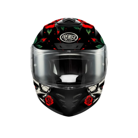 Casco Integrale Premier Monza Evo Grafica RO Bianco Rosso Nero Opaco | Motorsportstore