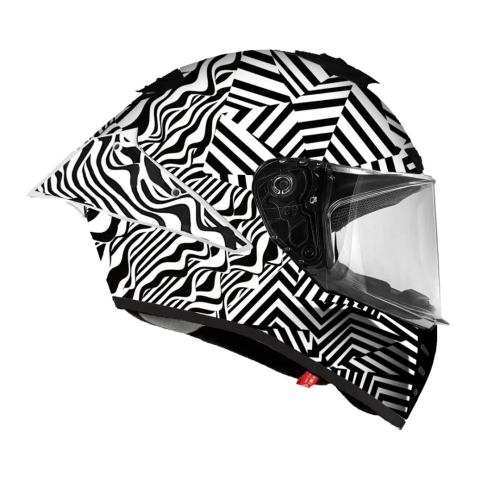 Casco Integrale Premier Monza Evo Grafica PT Bianco Nero Opaco | Motorsportstore