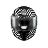 Casco Integrale Premier Monza Evo Grafica PT Bianco Nero Opaco | Motorsportstore