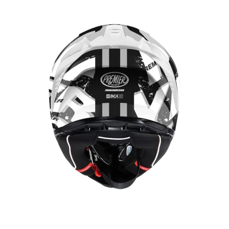 Casco Integrale Premier Hyper Grafica SR Bianco Nero Opaco | Motorsportstore