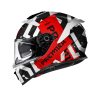 Casco Integrale Premier Devil Grafica TP Bianco Rosso Nero Opaco | Motorsportstore