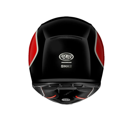 Casco Integrale Premier Commander Grafica GP Bianco Rosso Nero Opaco | Motorsportstore