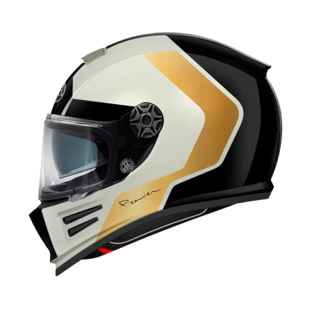 Casco Integrale Premier Commander Grafica GP Bianco Nero Nero Opaco | Motorsportstore