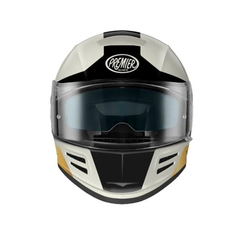 Casco Integrale Premier Commander Grafica GP Bianco Nero Nero Opaco | Motorsportstore