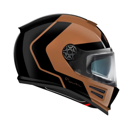 Casco Integrale Premier Commander Grafica GP Grigio Nero Opaco | Motorsportstore