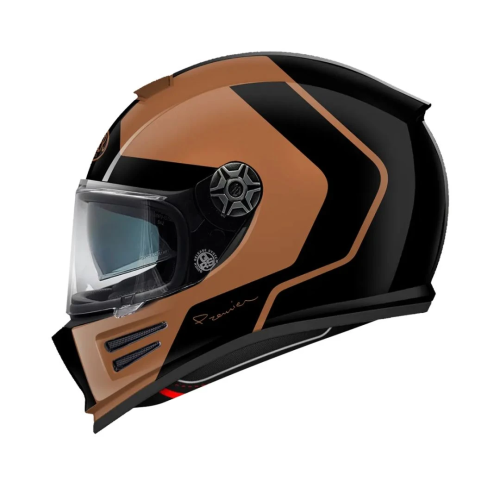 Casco Integrale Premier Commander Grafica GP Grigio Nero Opaco | Motorsportstore