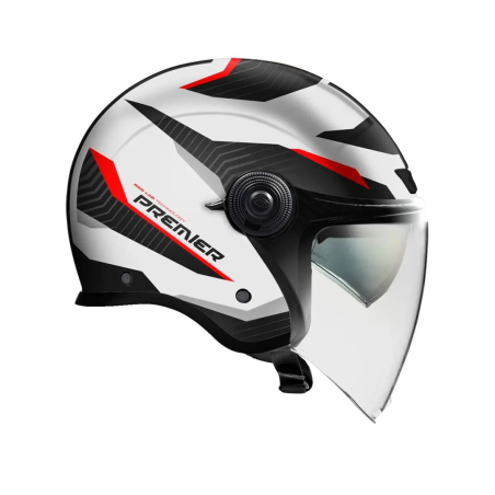 Casco Jet Premier City Fly Evo Grafica FA Bianco | Motorsportstore