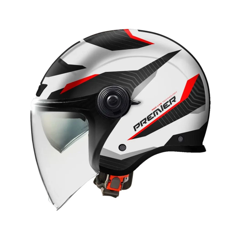 Casco Jet Premier City Fly Evo Grafica FA Bianco | Motorsportstore