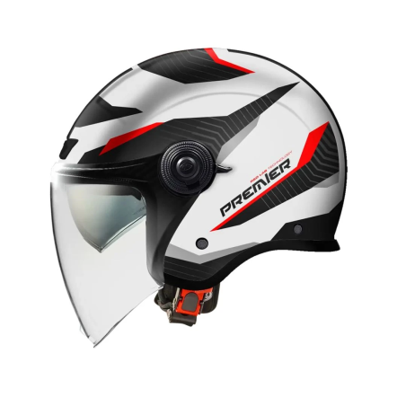 Casco Jet Premier City Fly Evo Grafica FA Bianco | Motorsportstore