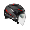 Casco Jet Premier City Fly Evo Grafica FA Nero Titanio Nero Opaco | Motorsportstore