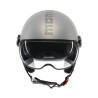 Casco MOMO Design FGTR EVO Mono Grigio opaco / ceruleo argento E2206
