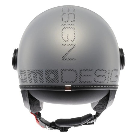 Casco MOMO Design FGTR EVO Mono Grigio opaco / ceruleo argento E2206