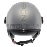 Casco MOMO Design FGTR EVO Mono Grigio opaco / ceruleo argento E2206