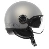 Casco MOMO Design FGTR EVO Mono Grigio opaco / ceruleo argento E2206