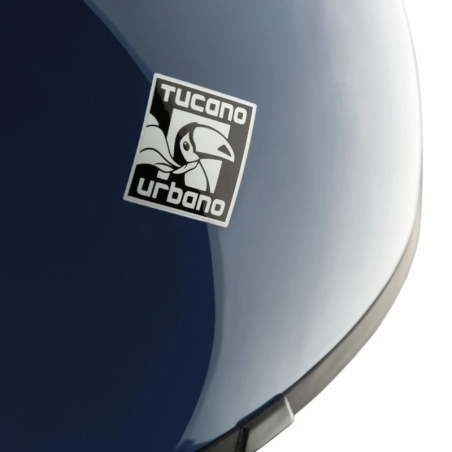 EL'JETTIN 6.0 Blu Scuro Lucido | Casco Demi-Jet Tucano Urbano