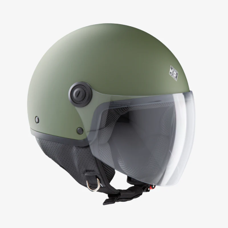 EL'JETTIN 6.0 Verde Airborne Opaco | Casco Demi-Jet Tucano Urbano