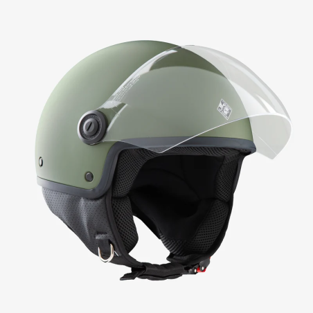 EL'JETTIN 6.0 Verde Airborne Opaco | Casco Demi-Jet Tucano Urbano