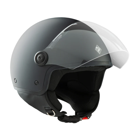 EL'JETTIN 6.0 Grigio Carbone Opaco | Casco Demi-Jet Tucano Urbano