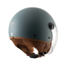 EL'JETTIN 6.0 Blu Petrolio Opaco | Casco Demi-Jet Tucano Urbano