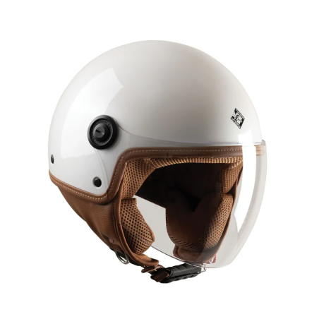 EL'JETTIN 6.0 Bianco Perla Lucido | Casco Demi-Jet Tucano Urbano