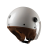 EL'JETTIN 6.0 Bianco Perla Lucido | Casco Demi-Jet Tucano Urbano