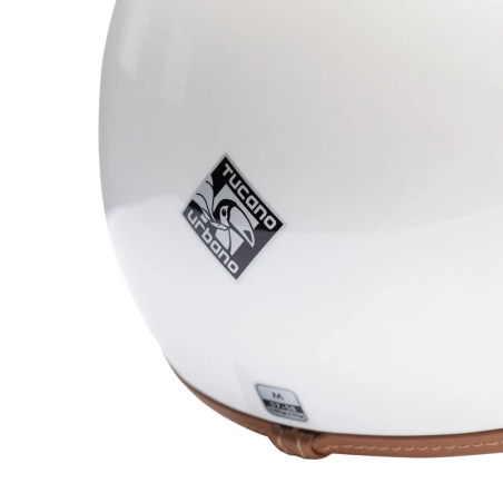 EL'JETTIN 6.0 Bianco Perla Lucido | Casco Demi-Jet Tucano Urbano