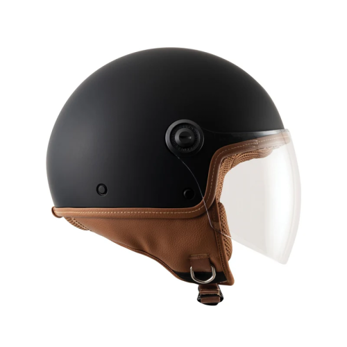 EL'JETTIN 6.0 Nero Opaco | Casco Demi-Jet Tucano Urbano